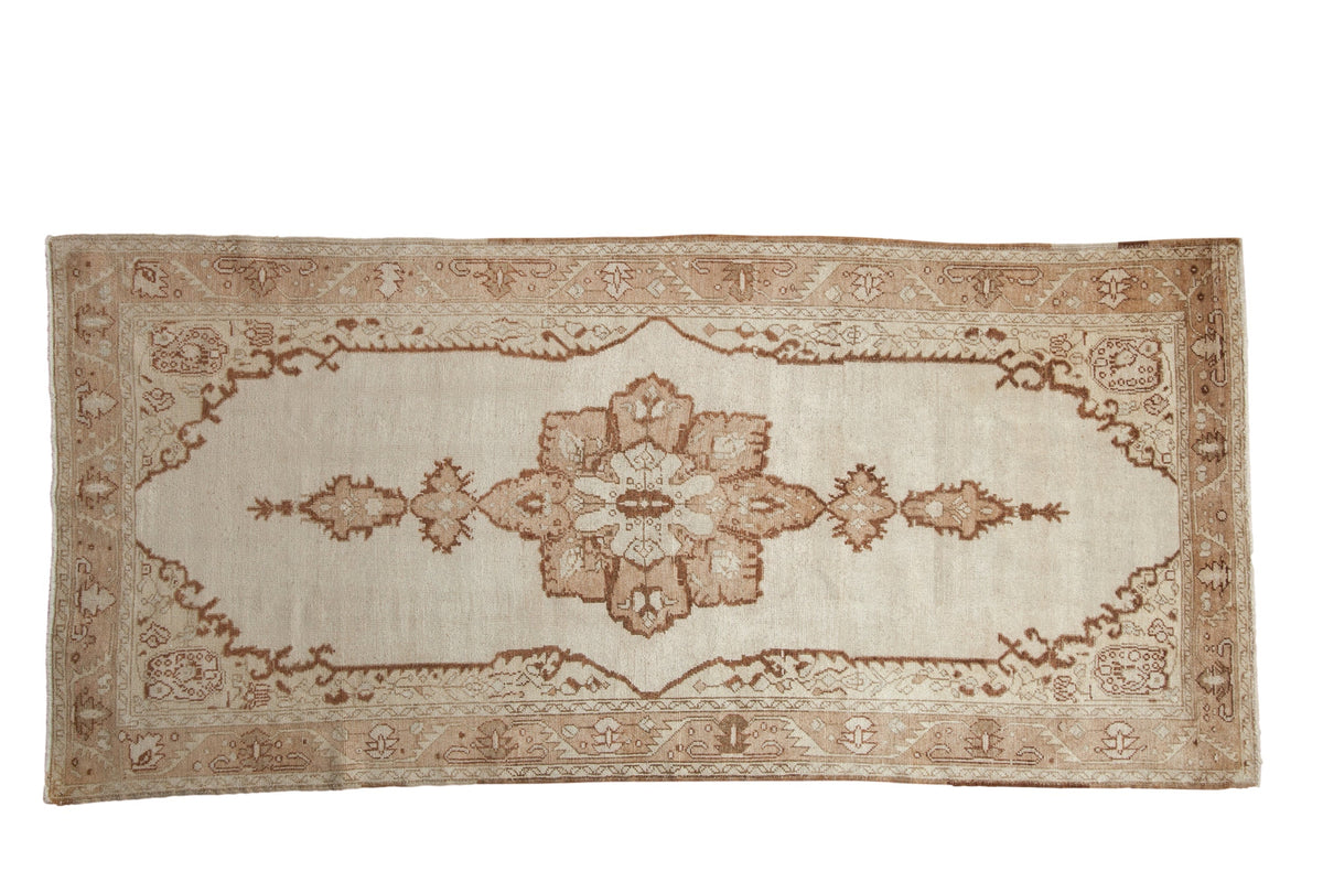 4x9 Vintage Distressed Oushak Rug Runner