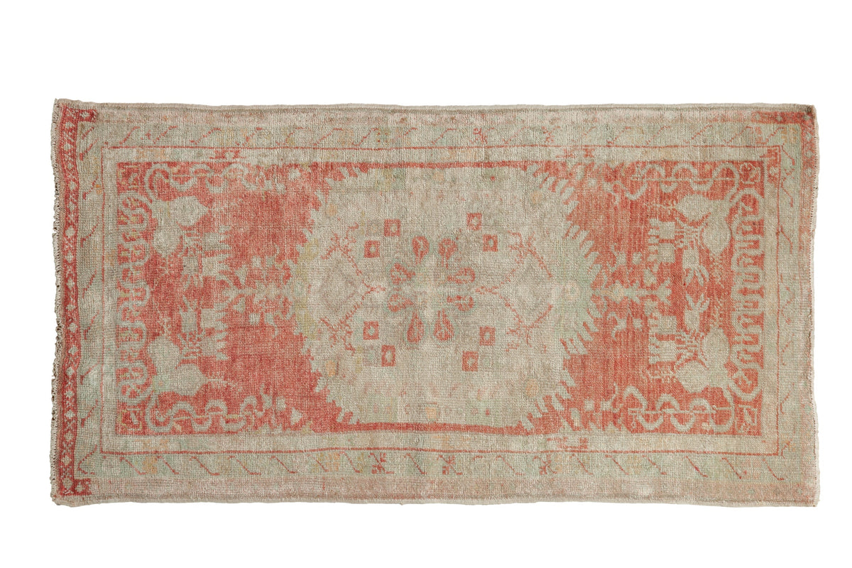2.5x5 Vintage Distressed Oushak Rug Runner