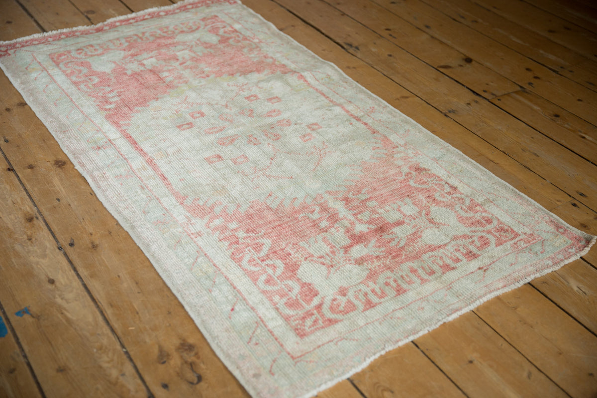 2.5x5 Vintage Distressed Oushak Rug Runner