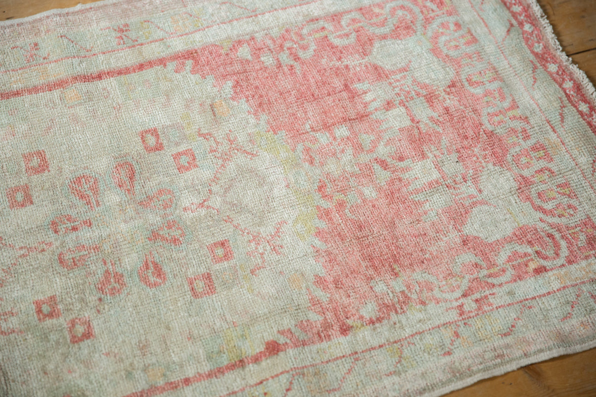 2.5x5 Vintage Distressed Oushak Rug Runner