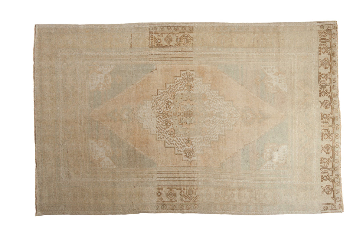 5.5x9 Vintage Distressed Oushak Carpet
