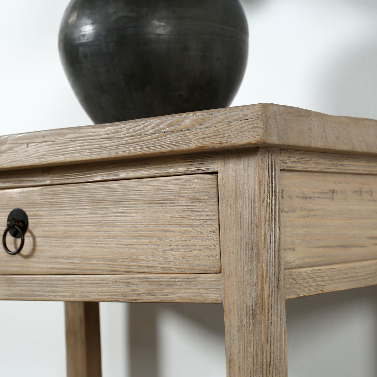 One Drawer Side Table Weathered Natural 28x20x30H