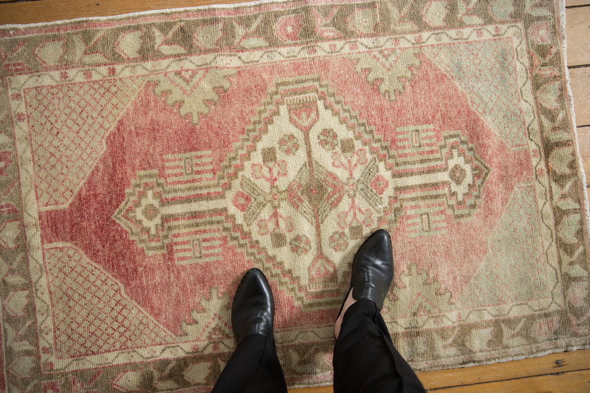 3x4.5 Vintage Distressed Oushak Rug