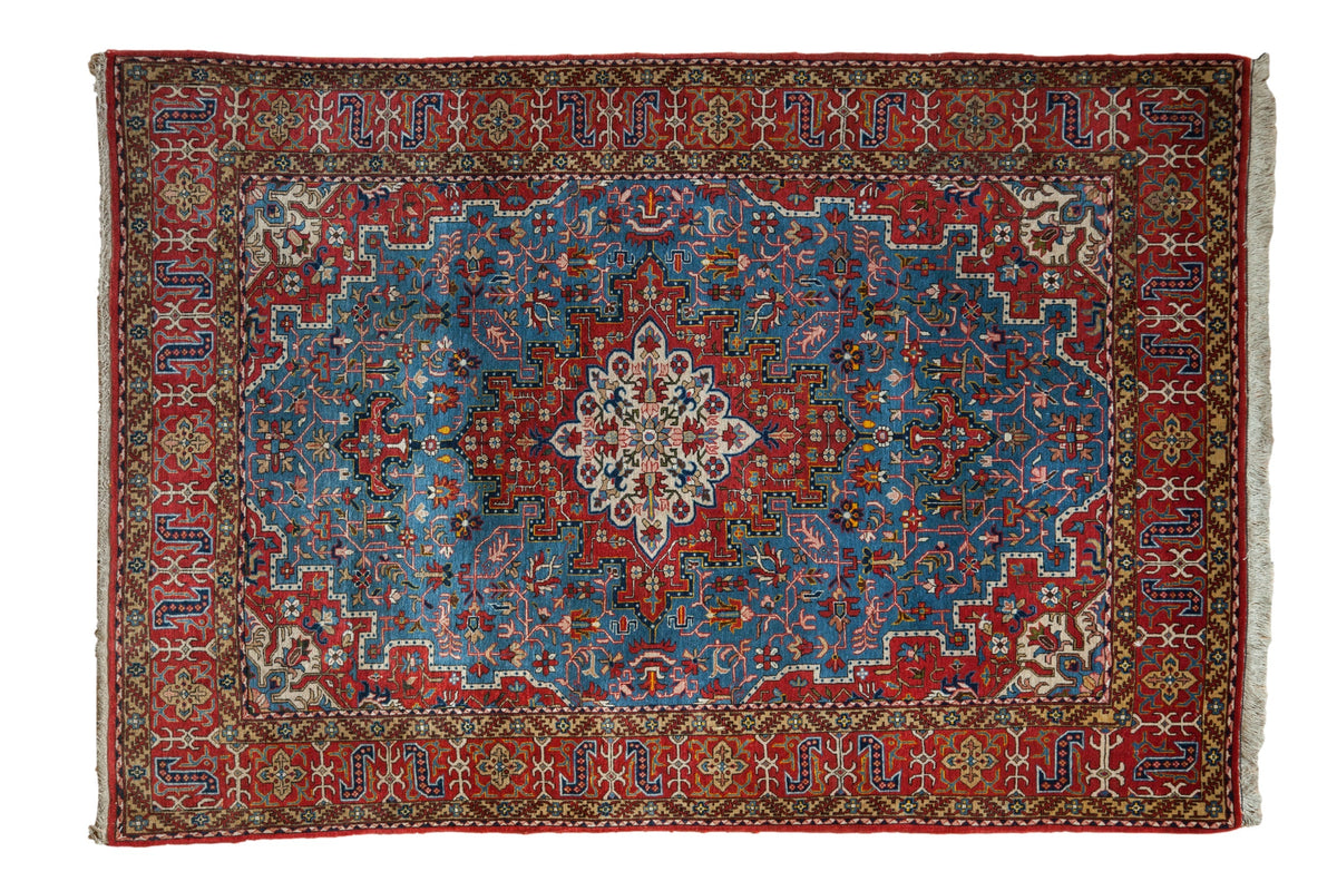 4.5x6.5 Vintage Qom Rug