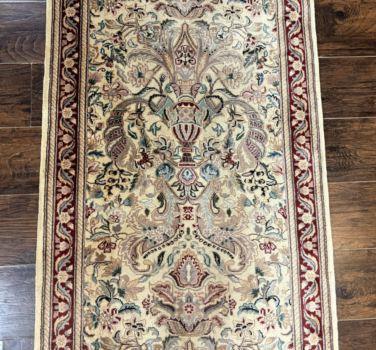Pakistani Runner Rug 2.8 x 14, Pak Persian Hallway Rug, Cream Color - Jewel Rugs, view 4