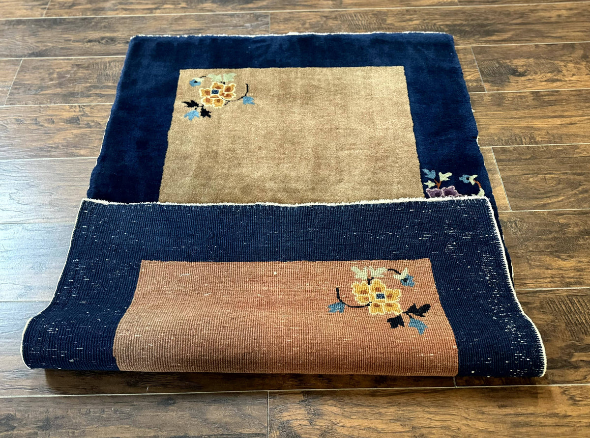 Chinese Rug 3x5, Antique Peking Art Deco Carpet, Simple Design - Jewel Rugs, view 11