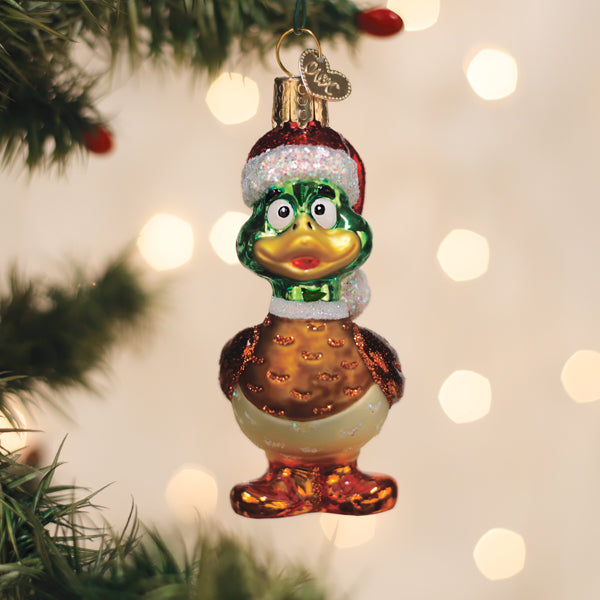 Silly Santa Duck Ornament