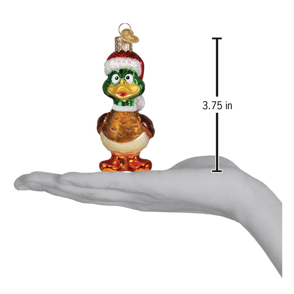 Silly Santa Duck Ornament