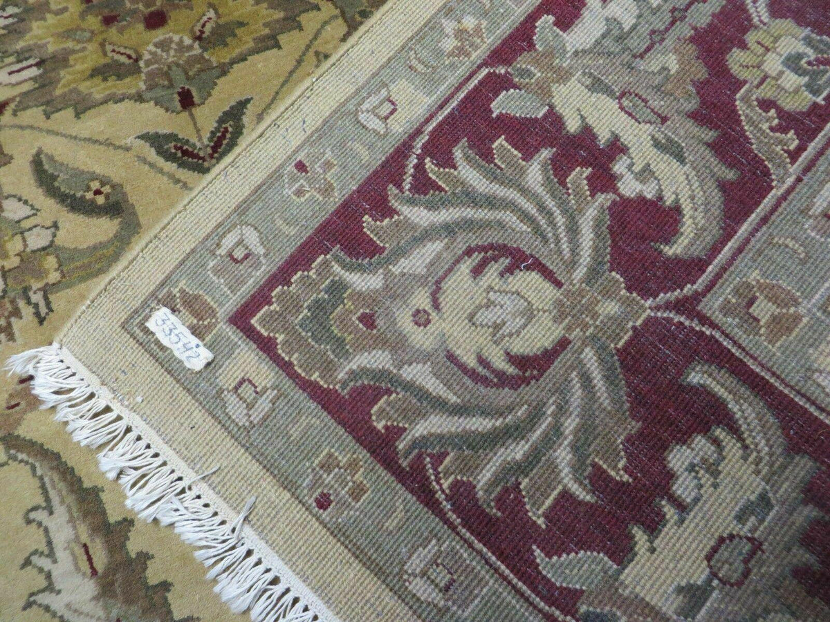 9' X 12' Vintage Handmade India Oriental Jaipur Quality Tea Wash Hand Knotted - Jewel Rugs, view 11