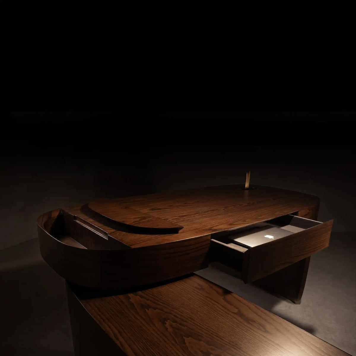 Nest-L Work Table by BEC Furniture — solid ash, view 6