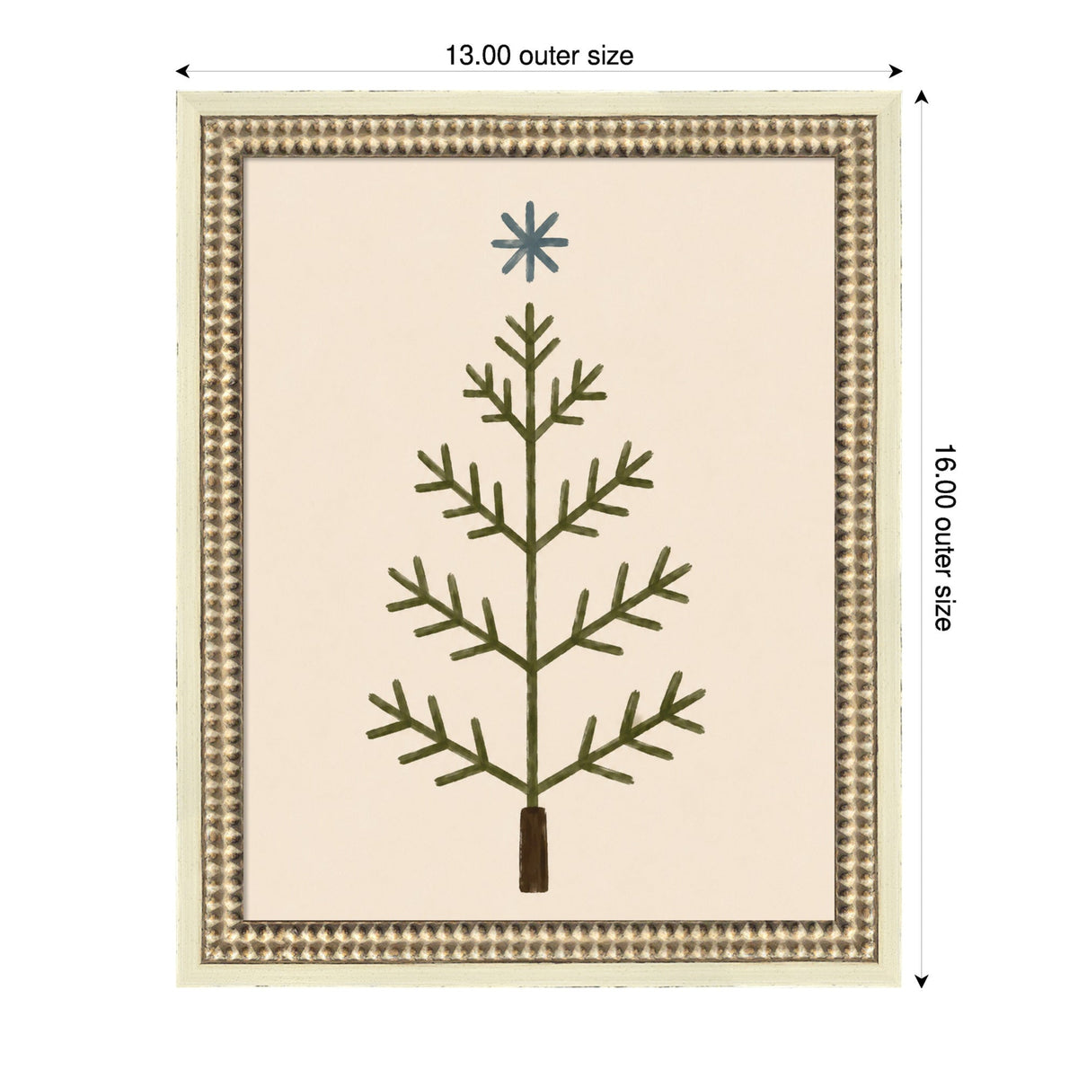 Scandinavian Tree by Laura Moss Framed Mounted Canvas Wall Art Print