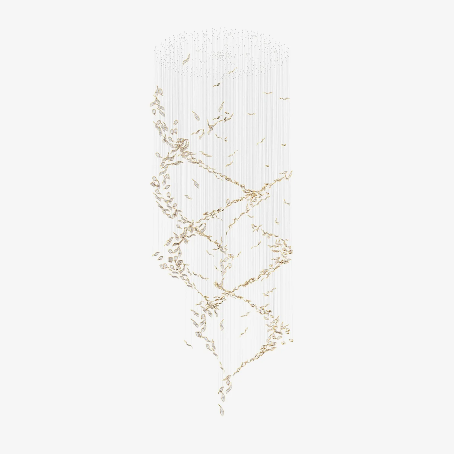 DIY Fallen Leaf Chandelier