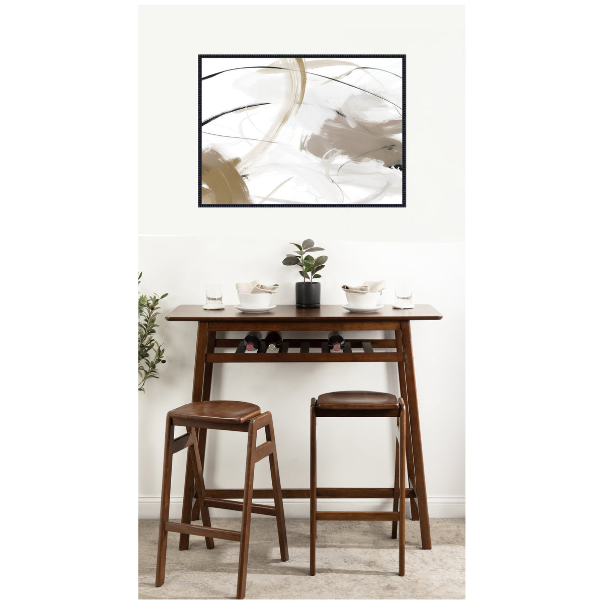 Sweeping Layers No. 3 by Amy Lighthall Framed Canvas Wall Art Print