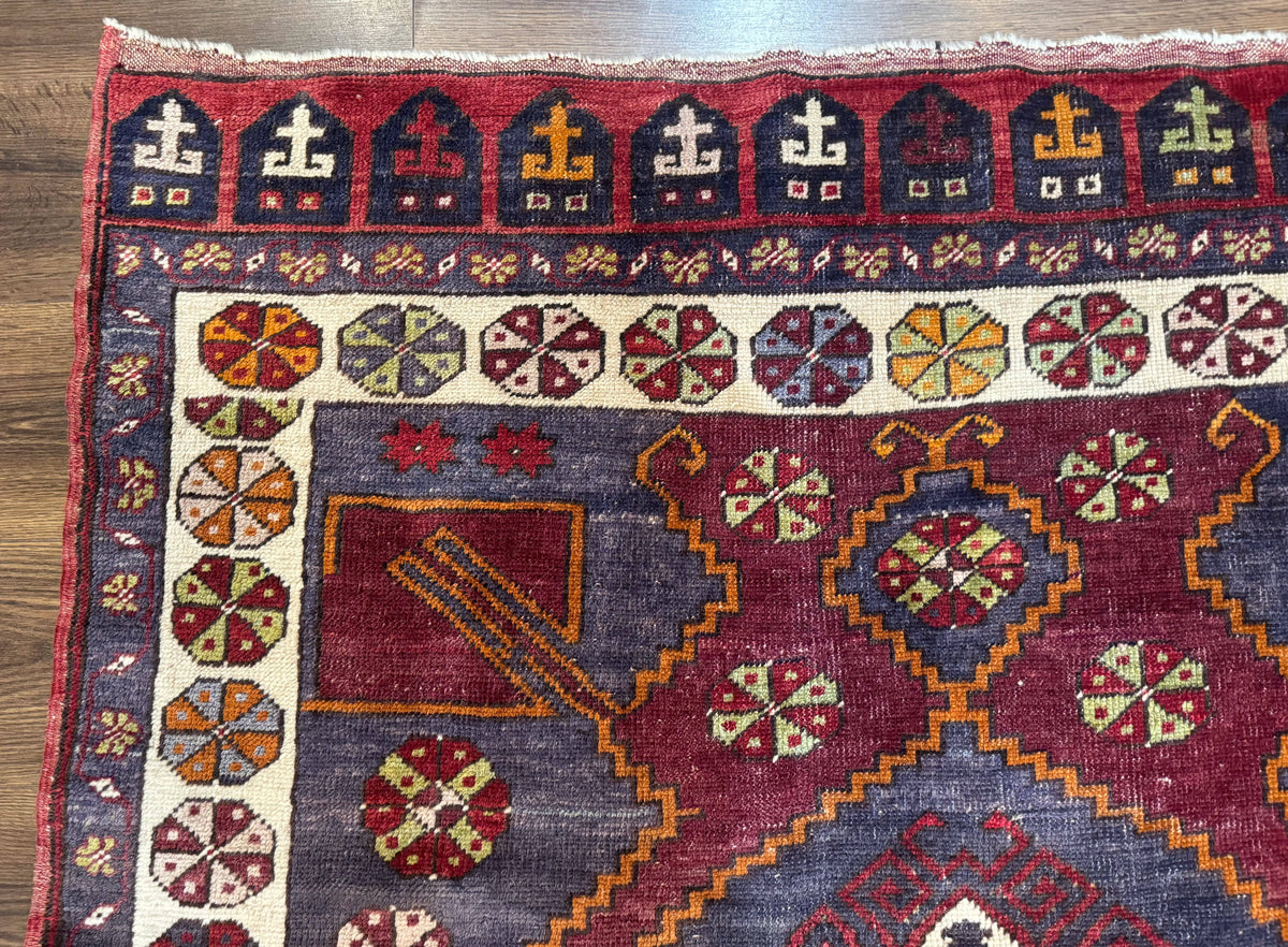 Turkish Kazak Rug 5x7, Geometric - Jewel Rugs, view 7