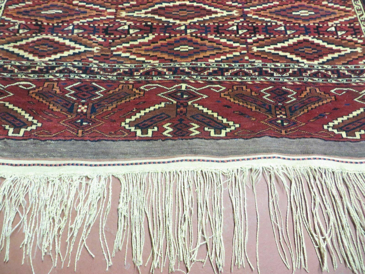 4' X 8' Antique Handmade Russian Bokhara Turkoman Yamud Wool Rug Carpet Nice - Jewel Rugs, view 6
