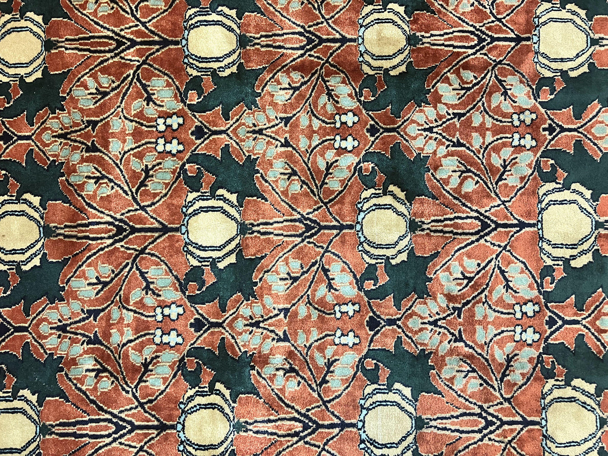Indo Persian Bidjar Rug 8x10, Red and Black, Handmade Vintage Wool Carpet - Jewel Rugs, view 5