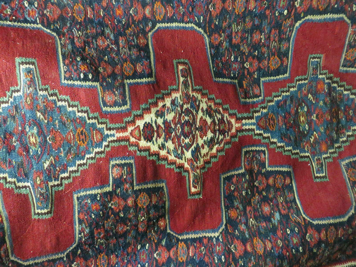 4' X 5' Antique Handmade Turkish Wool Kilim Flat weave Rug Blanket Tribal - Jewel Rugs, view 13