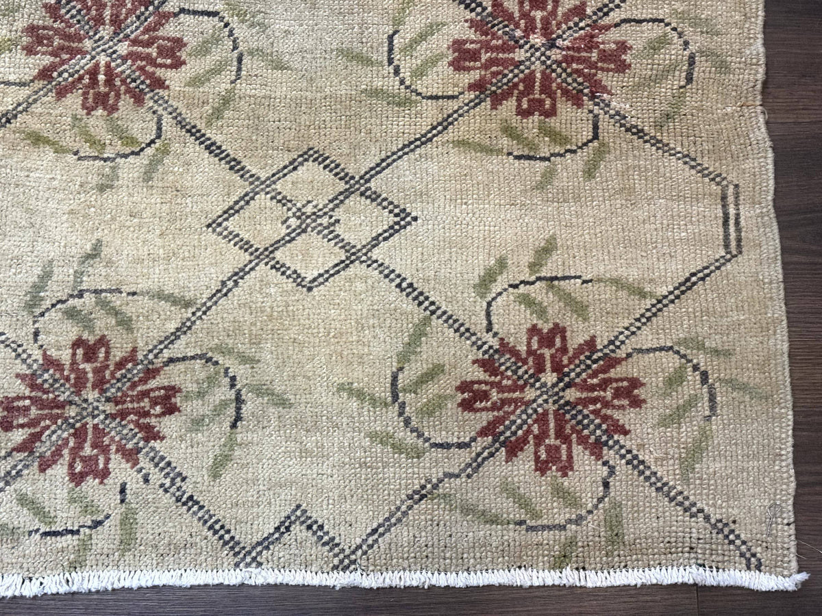 Turkish Rug 5x6, Oushak Carpet, Beige - Jewel Rugs, view 10