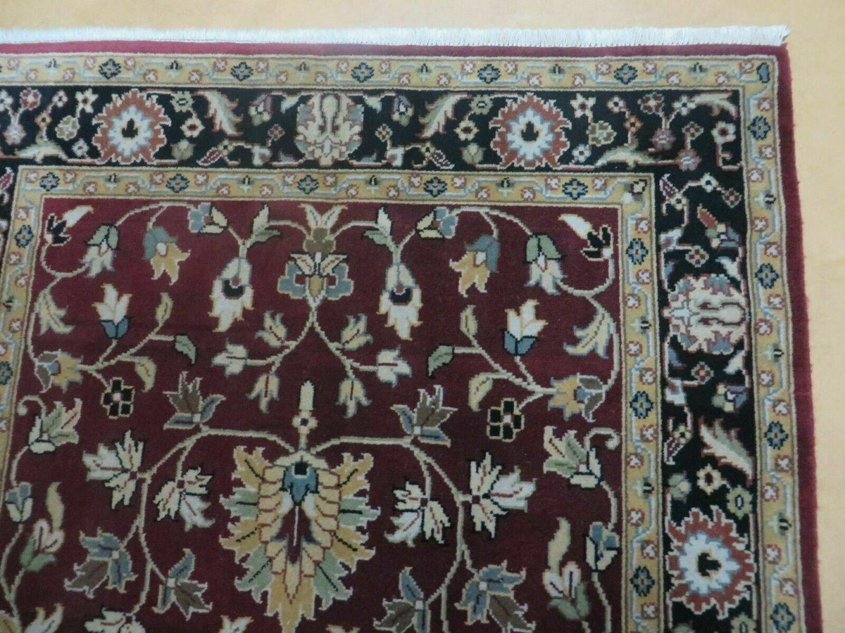 4' X 6' Handmade Finely Knotted Indian Agra Pattern Wool Rug Nice - Jewel Rugs, view 7
