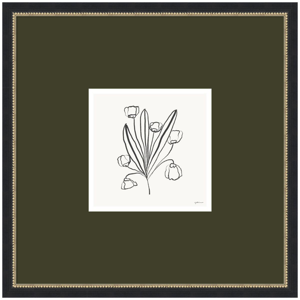 Floral Bouquet by Gabrielly Guedes Framed Wall Art Print