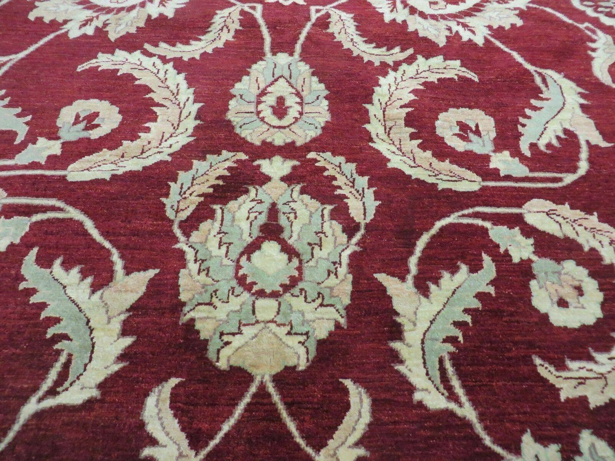 8' X 10' Vintage Fine Handmade Peshawar Agra Chobi Rug - Jewel Rugs, view 5