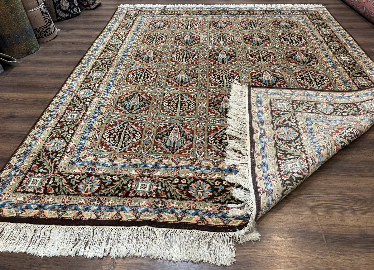 Sino Persian Rug 8x10, Panel Design, Brown, Multicolor, Wool, Cedar Trees - Jewel Rugs, view 11