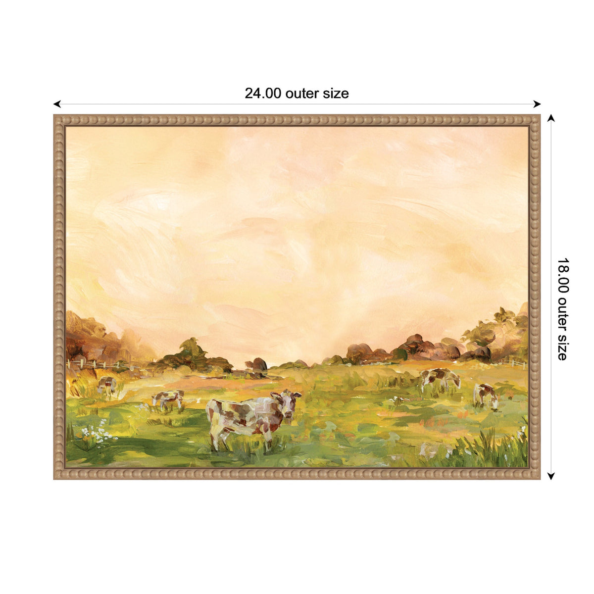 AQ Cows by Annie Quigley Framed Canvas Wall Art Print