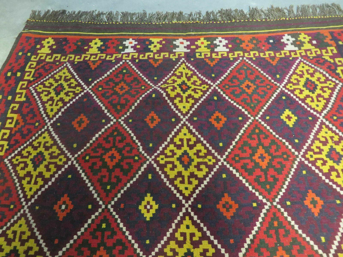 6' X 13' Antique Turkish Kilim Handmade Flat Weave Wool Rug Veg Dye - Jewel Rugs, view 4