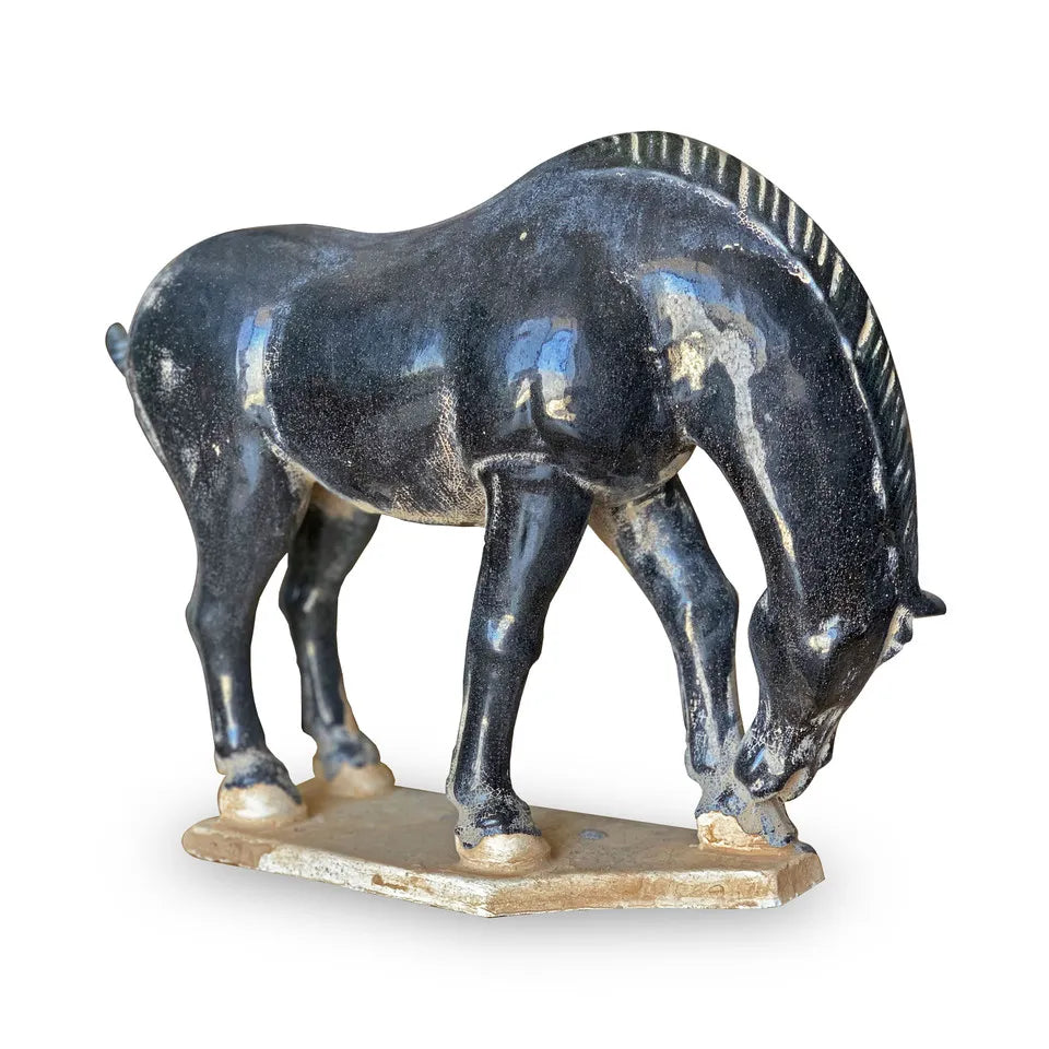 Black Horse Drinking Water image 1