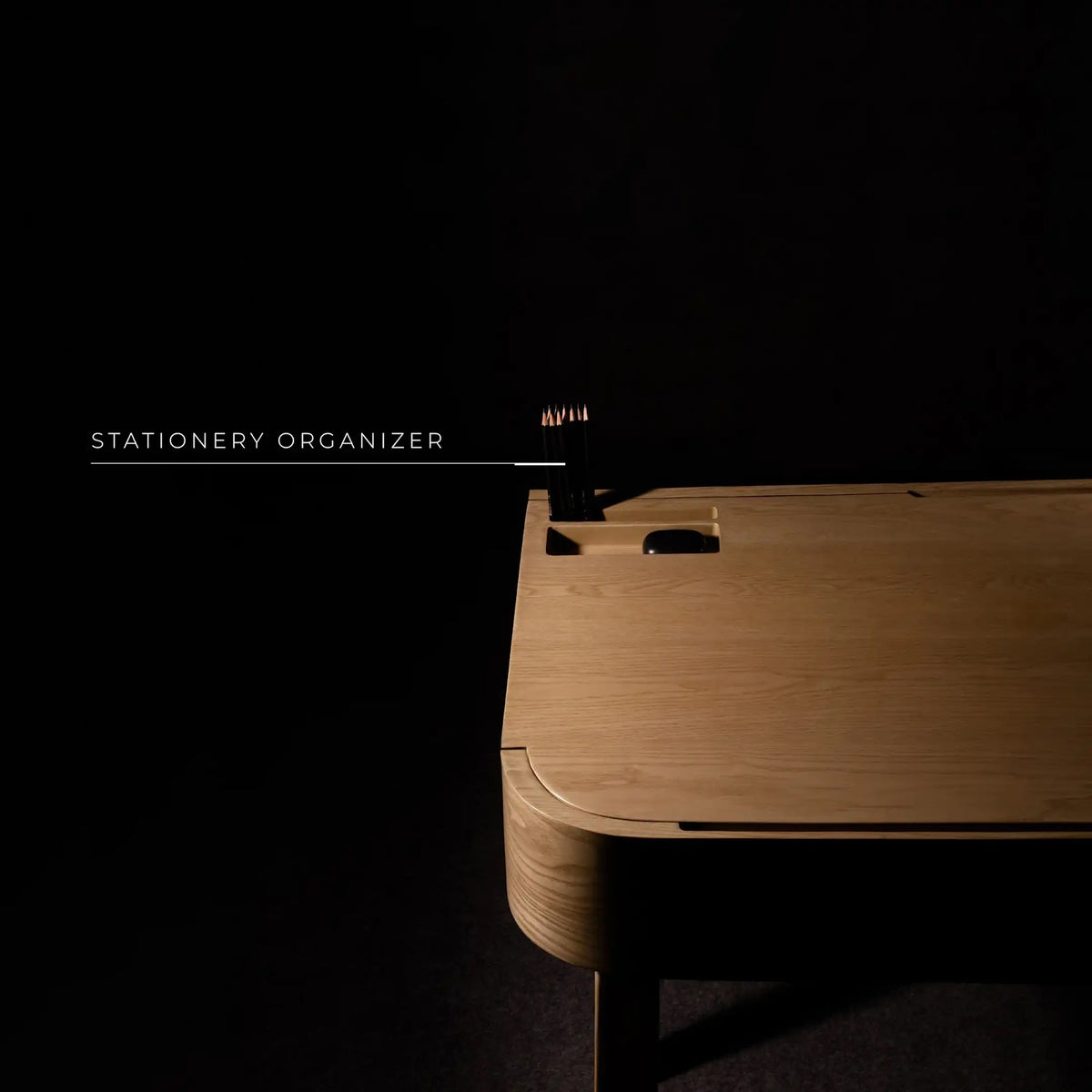 Flow Lite Work Table by BEC Furniture — solid ash, view 4