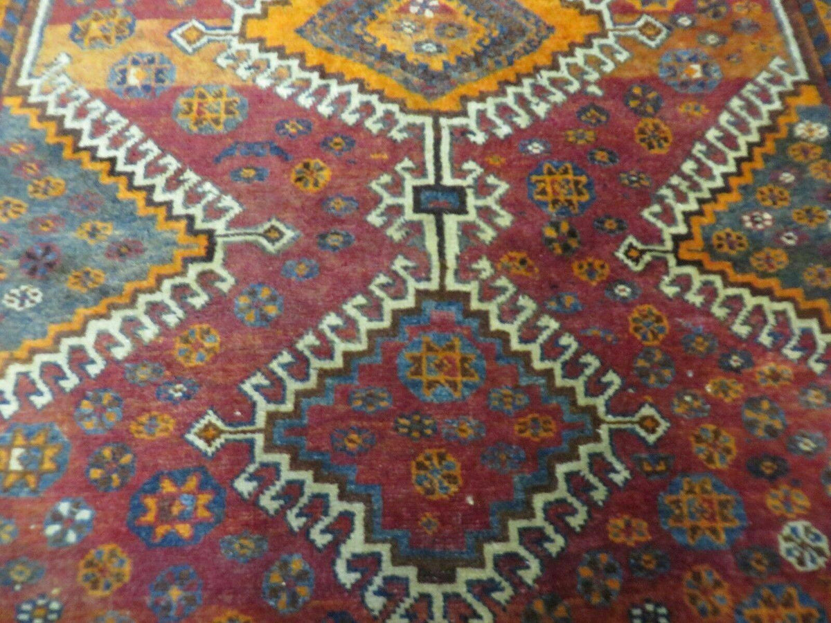 4' X 7' Antique Handmade Tribal Turkish Wool Rug Nice - Jewel Rugs, view 5