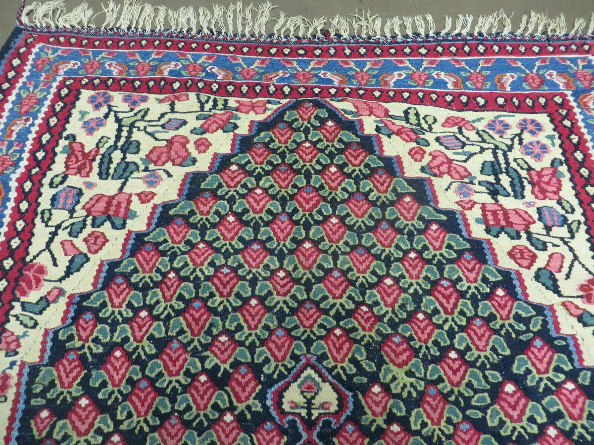 4' X 6' Vintage Handmade Turkish Flat weave Rug Tribal - Jewel Rugs, view 4