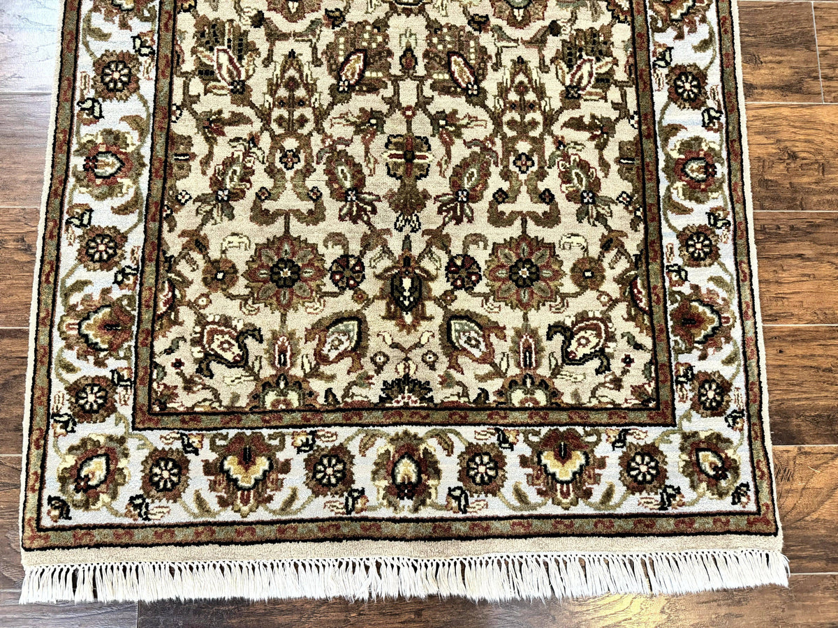 Pak Persian Rug 4x6, Floral Allover Vintage Oriental Carpet, Handmade Wool Rug - Jewel Rugs, view 6
