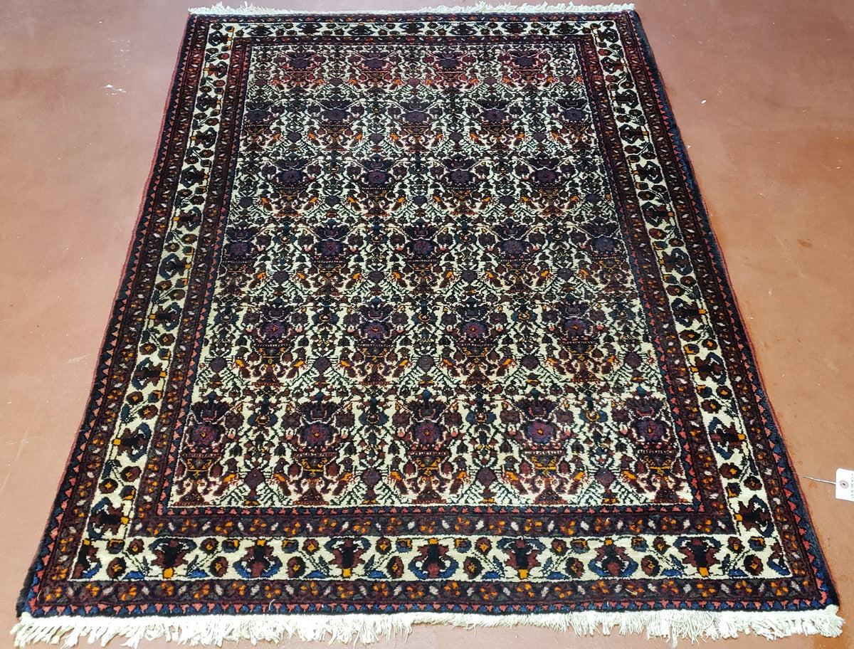 Persian Afshar Rug 3.6 x 5, Zili Sultan Pattern, Wool - Jewel Rugs, view 2