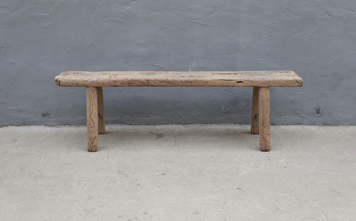 Vintage Noodle Bench | Rustic Natural Reclaimed Wood