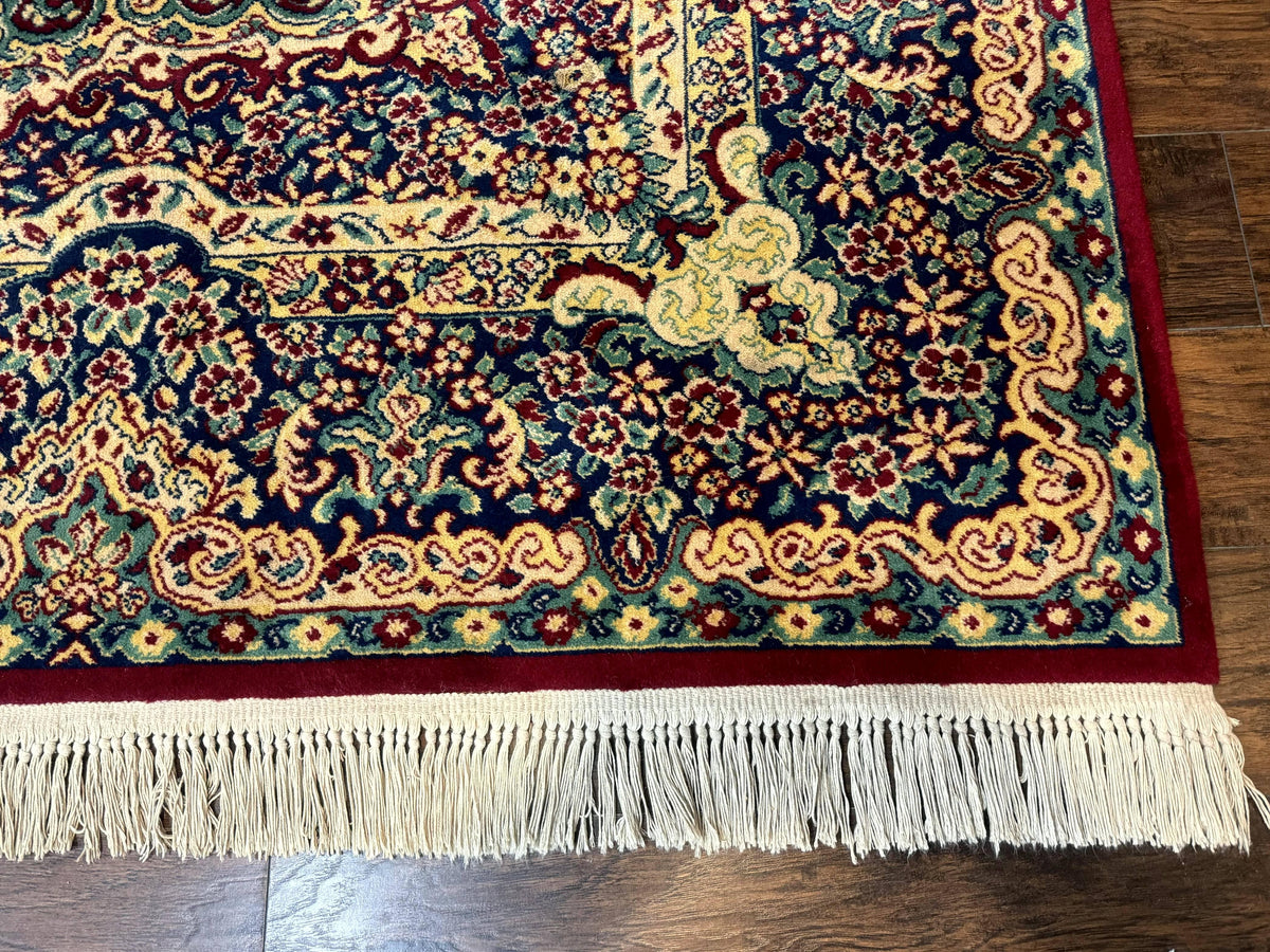 Power Loomed Persian Oriental Rug 9x12, Vintage Wool Pile, Kirman Design - Jewel Rugs, view 10