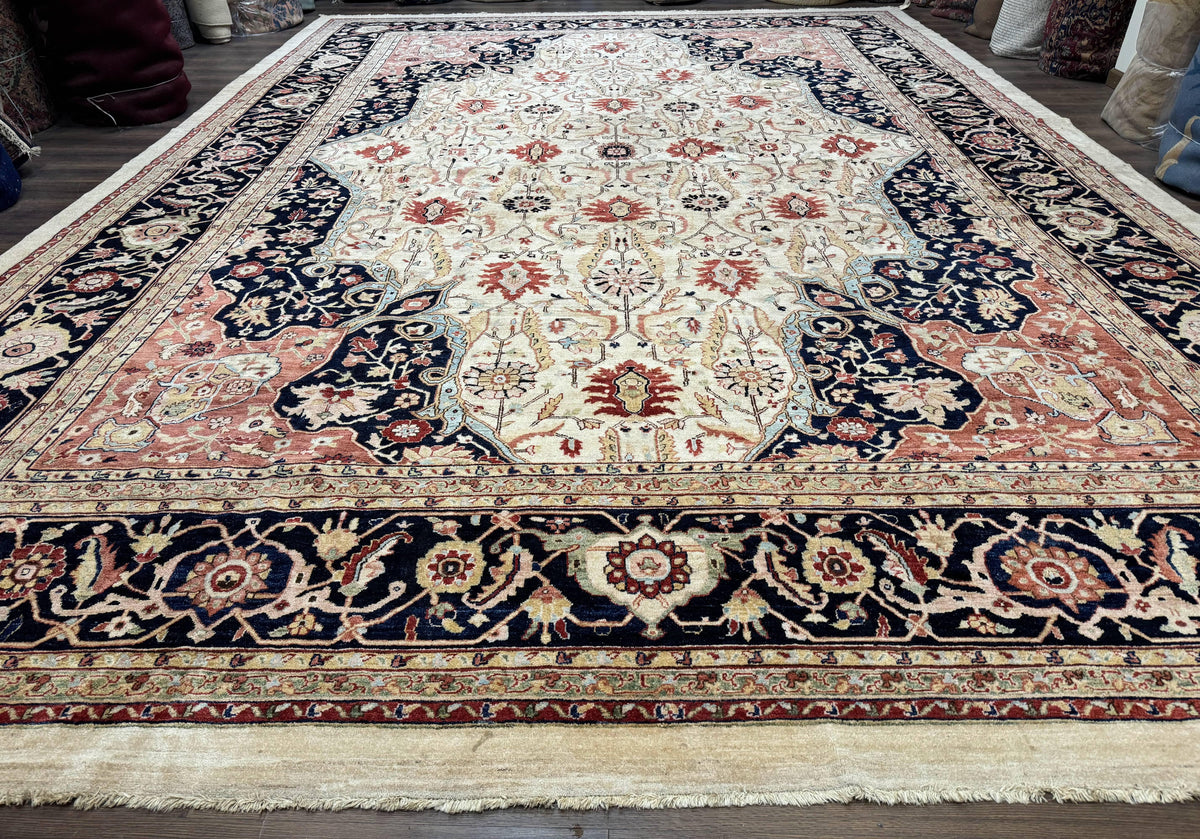 Large Palace Sized Rug 13x19, Stark Carpet, Traditional Wool Handmade Rug, Beige - Jewel Rugs, view 2