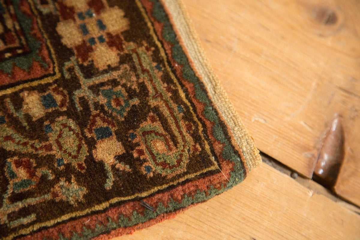 2x2 Vintage Josan Sarouk Square Rug Mat