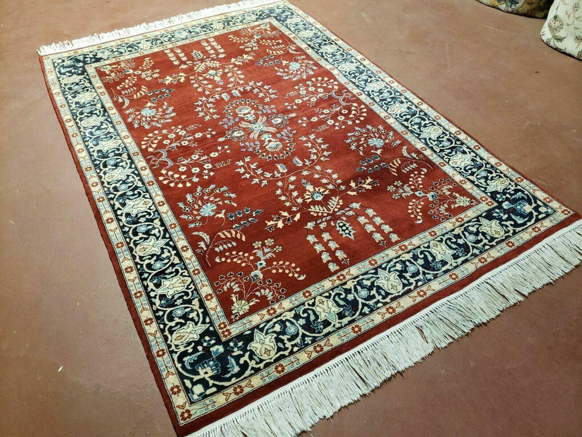 4' X 6' Vintage Handmade Pakistani Rug Highly Detailed Red - Jewel Rugs, view 11