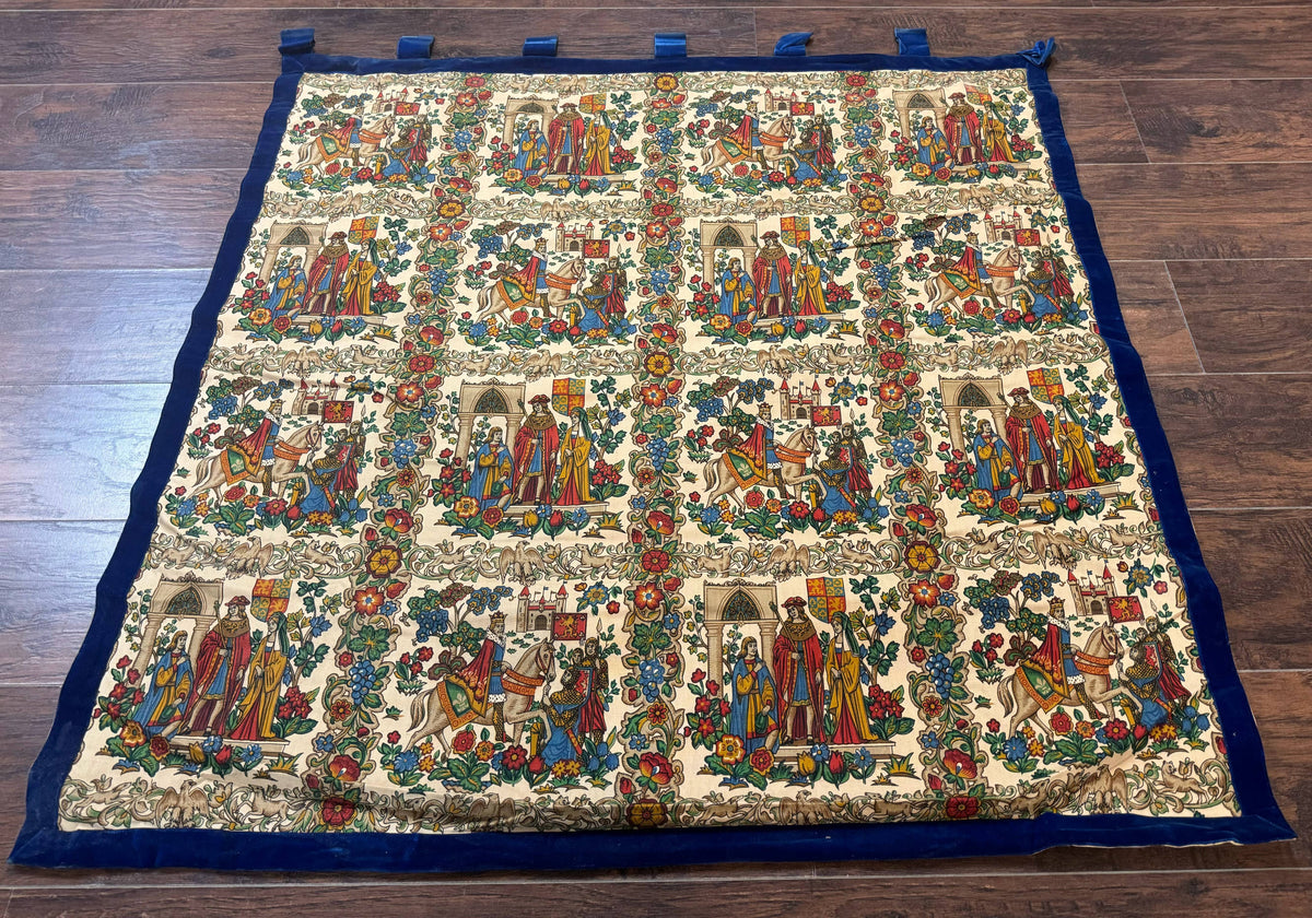 Vintage European Tapestry 4x4, Medievel Design - Jewel Rugs, view 2