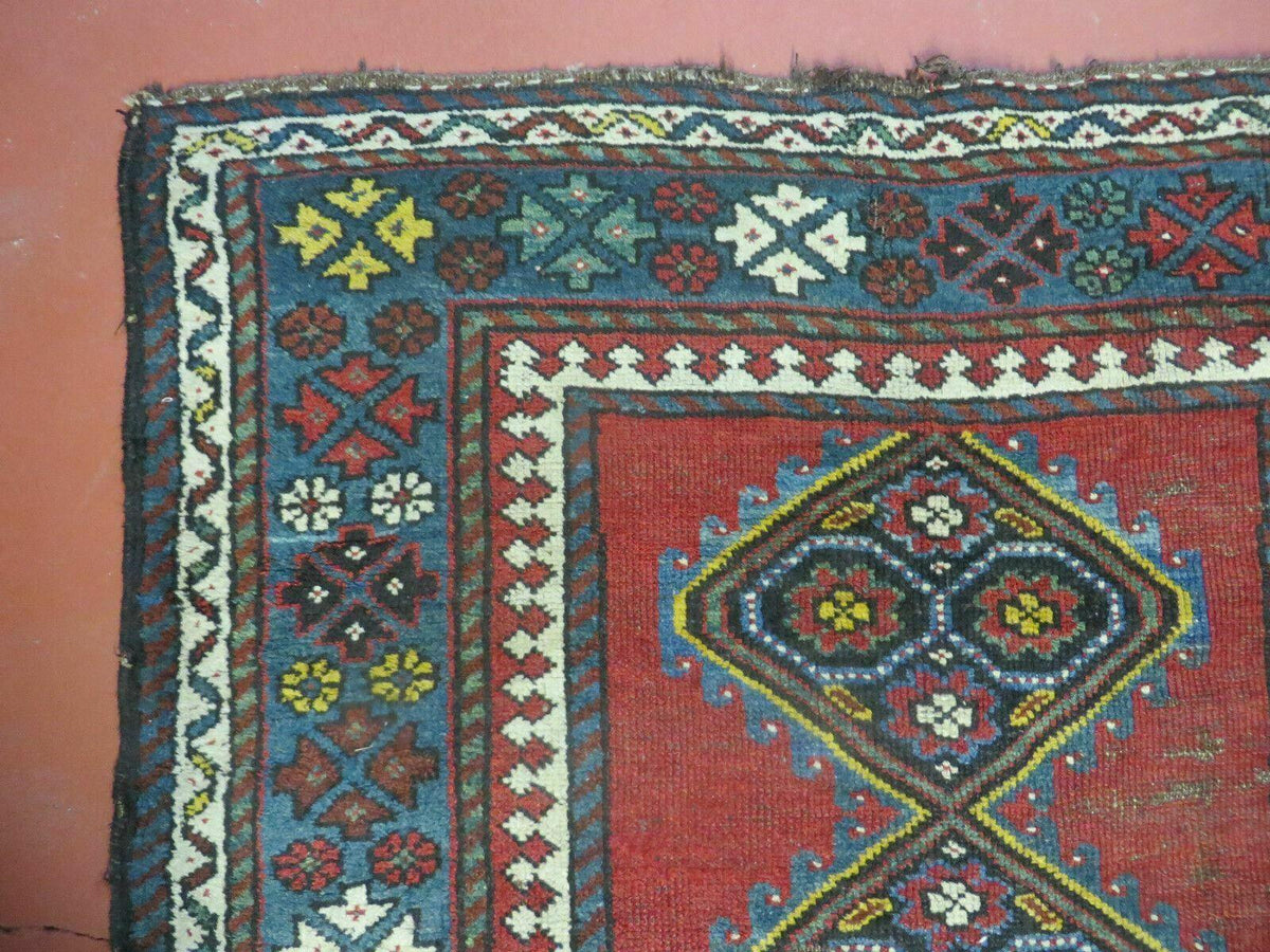3' X 6' Antique 1920s Handmade Caucasian Karabagh Ganjeh Talesh Wool Rug Nice - Jewel Rugs, view 6