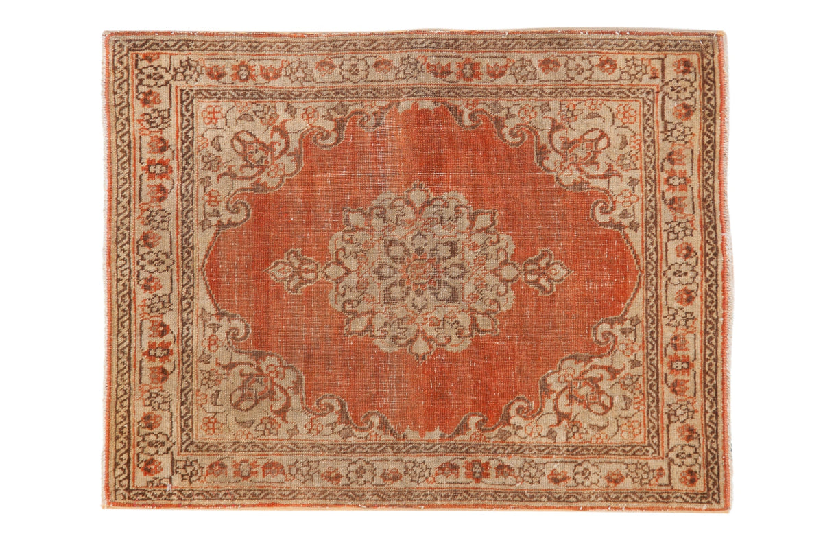 2x2.5 Distressed Antique Jalili Tabriz Rug Mat