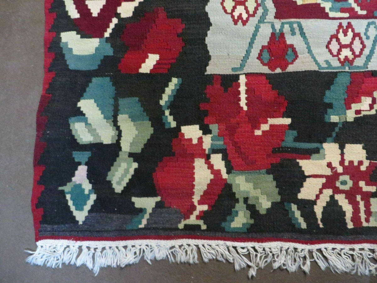 8' X 11' Karabagh Kilim Handmade Flat Weave Wool Rug Vegi Organic Dyes Nice - Jewel Rugs, view 8