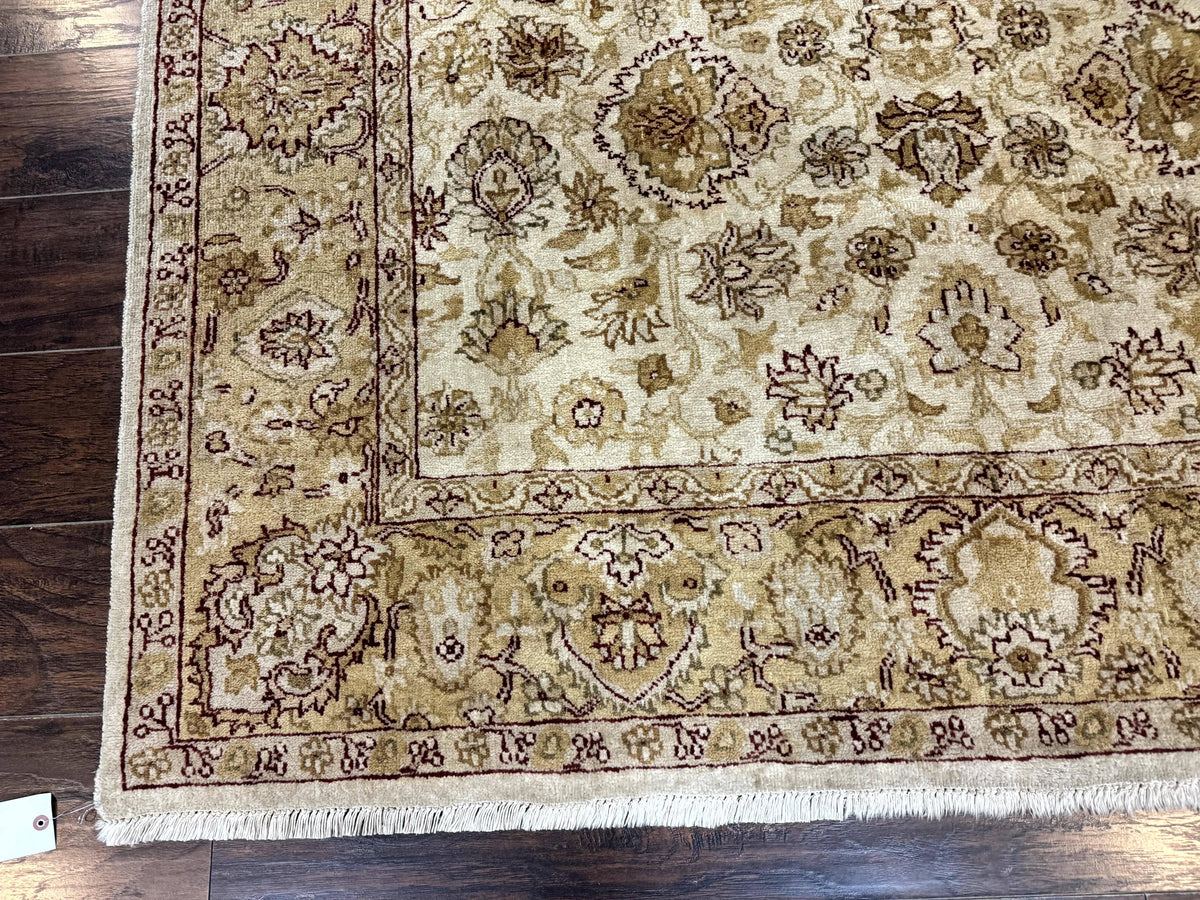 Turkish Oushak Rug 6x9, Vintage, Beige - Jewel Rugs, view 8