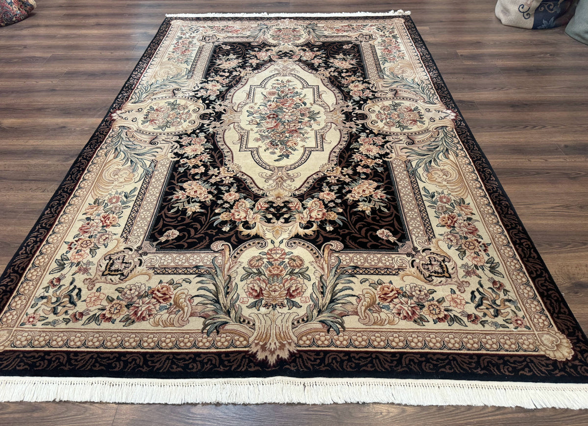 Aubusson Rug 6x9, European Design, Fine 170 KPSI, Elegant Carpet - Jewel Rugs, view 2