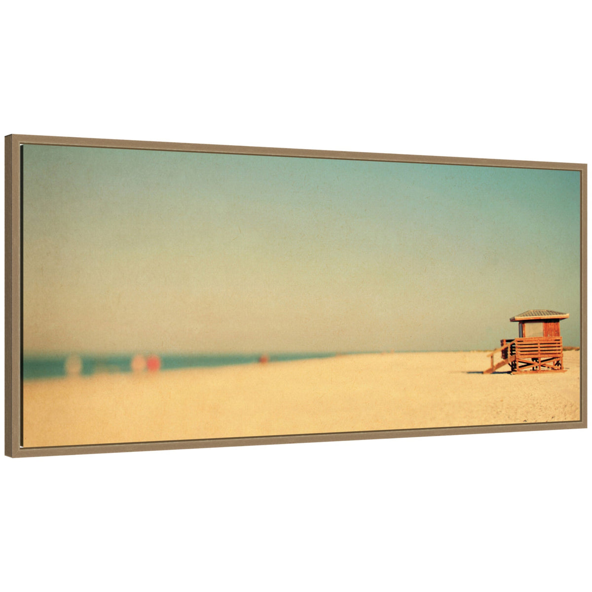 Lido Revisited Panel by Alicia Bock Framed Canvas Wall Art Print