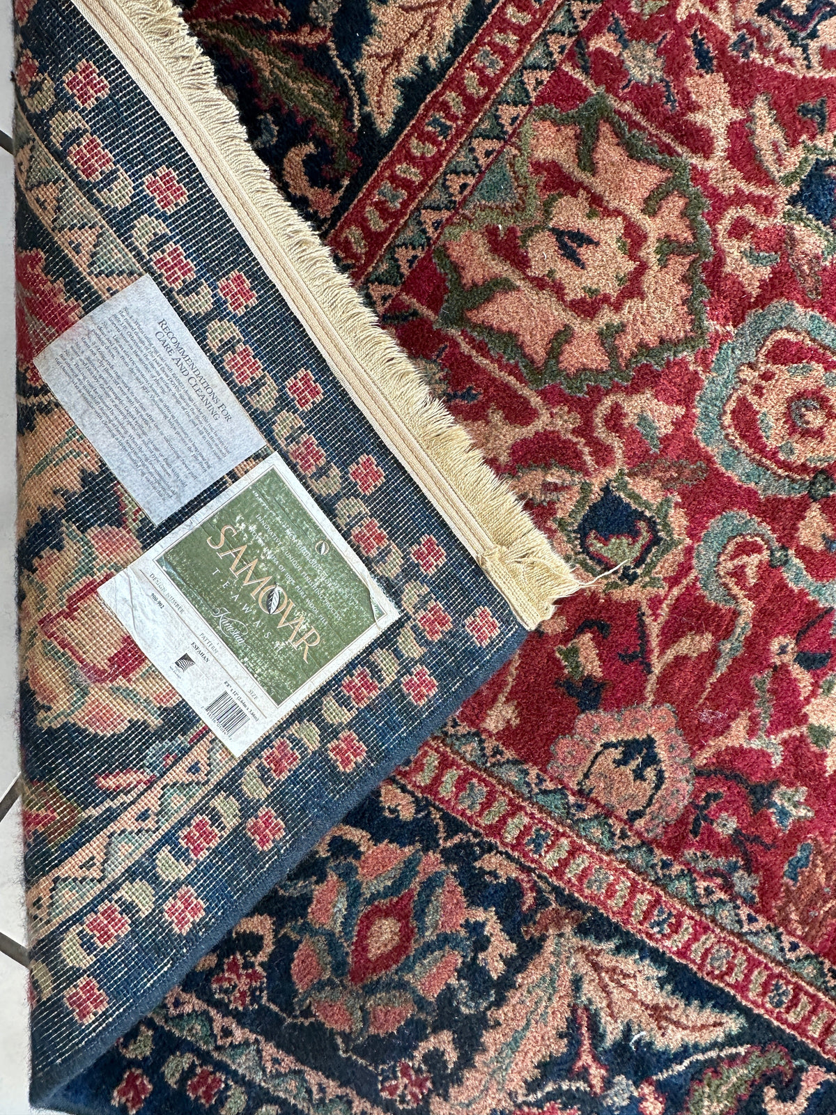 Karastan Samovar Teawash Rug 8'8" x 12', Machine-Made Wool, Vintage - Rugistan, view 10