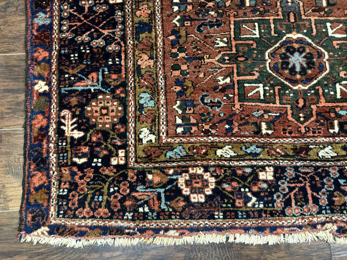 Antique Persian Karajeh Heriz Rug 5x6 - Jewel Rugs, view 9