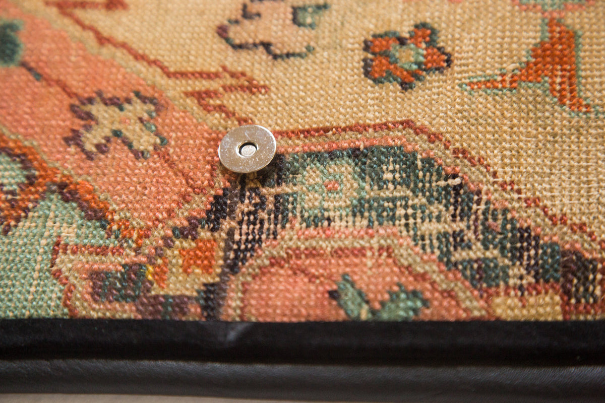 Handmade Rug Fragment Clutch