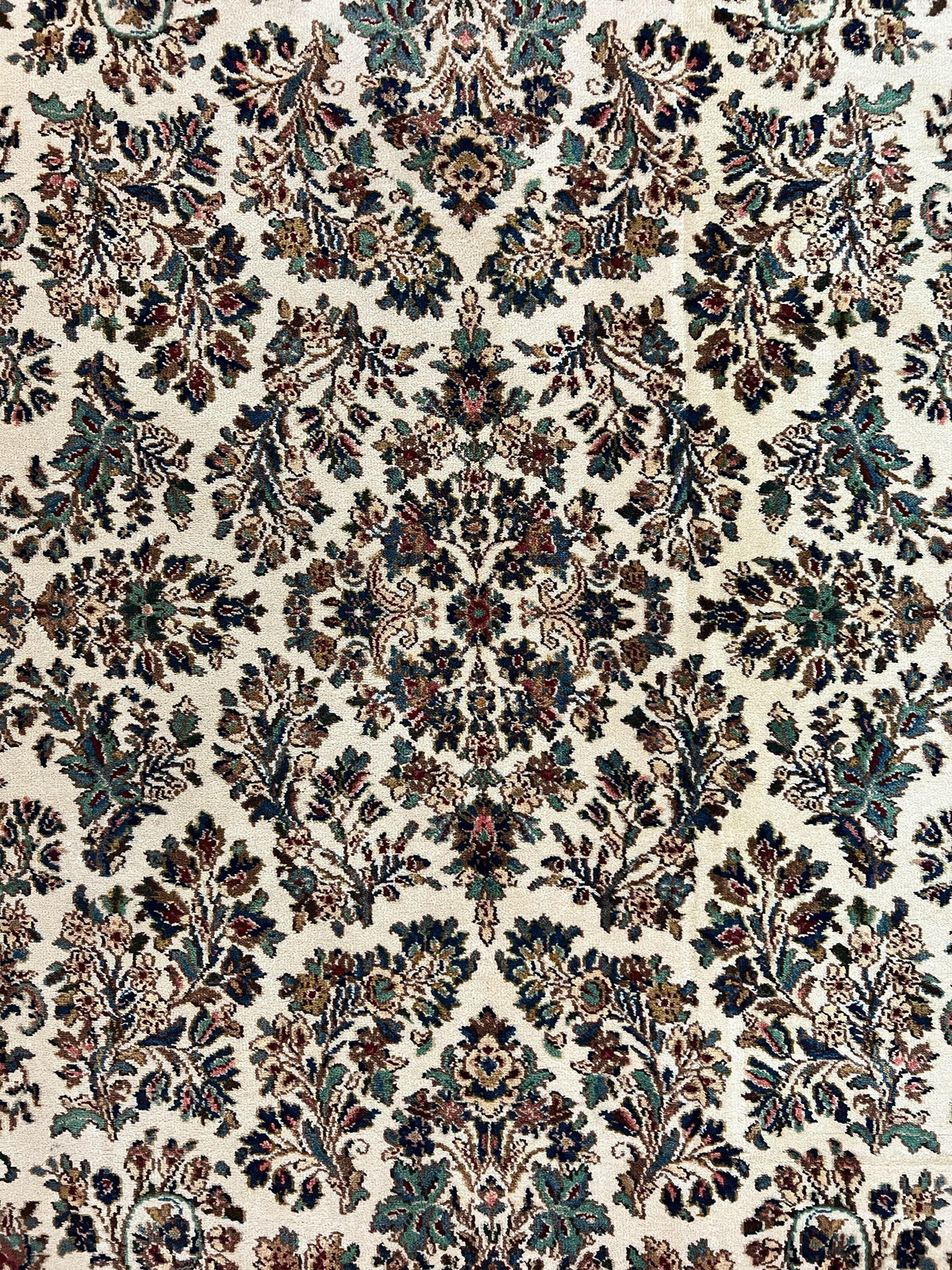 Karastan Rug 5.9 x 9 Ivory Sarouk #760, Vintage Wool Original Collection 700 Series, Discontinued - Jewel Rugs, view 5
